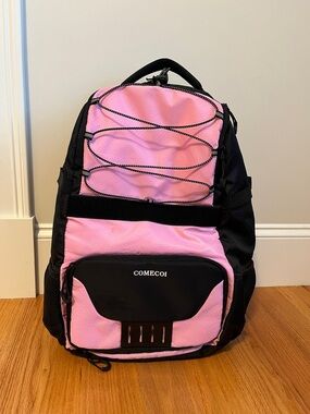 COMECOI Pink and Black Softball Backpack